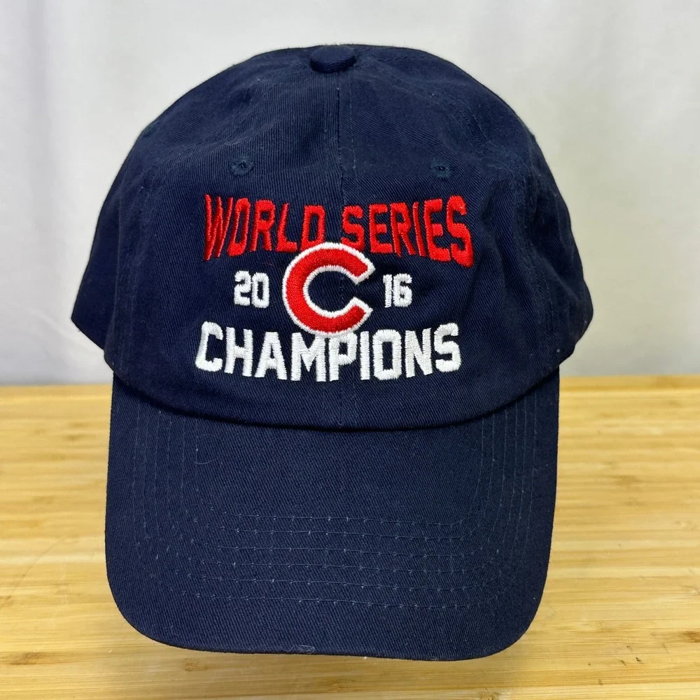Chicago Cubs 2016 World Series Champions Baseball Cap Navy Blue Adjustable‎ MLB